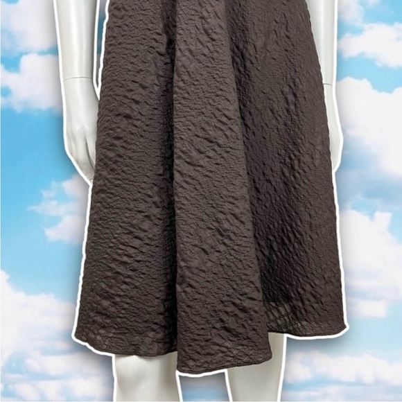 J. CREW Y2k Vintage Seersucker Crinkle Gauze Halter Midi Dress Preppy Coastal - Picture 5 of 11